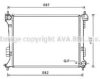 AVA QUALITY COOLING HY2302 Radiator, engine cooling